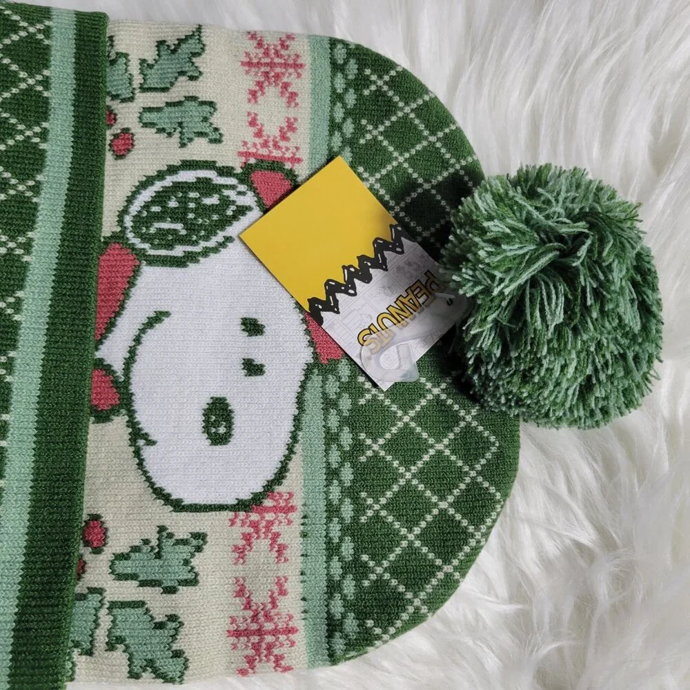 Peanuts Snoopy PomPom Beanie Winter Hat